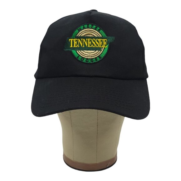 KC Tennessee Master Logger Double Snapback Cap Trucker Black Hat Patch - Picture 2 of 12